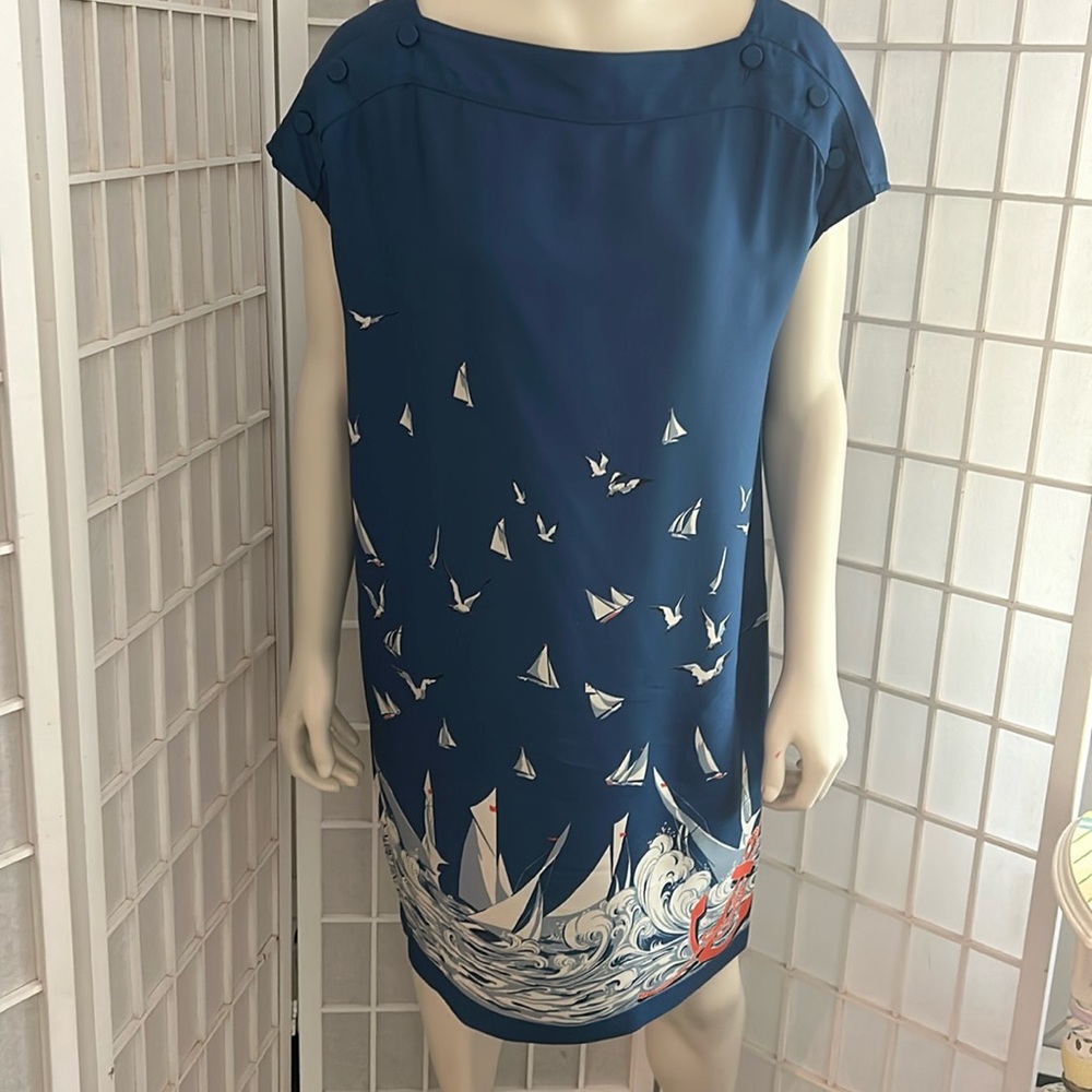 Stella McCartney Silk “Sailing” Shift Sz euro 42